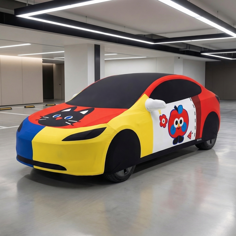 Color Wonderland Whimsical Custom Car Cover